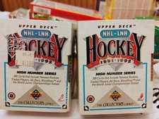 Sealed & Opened-Upper Deck NHL Hockey-91-92 High Number Series 200 Card Box Set
