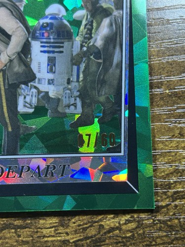 2023 Topps Sapphire Star Wars Return of Jedi #65 Han Solo Lando GREEN 7/60 - Picture 3 of 3