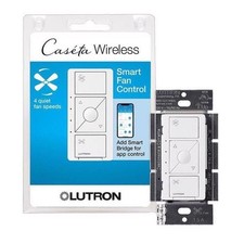 Lutron PD-FSQN-WH-R Caseta WIRELESS CEILING FAN CONTROL White