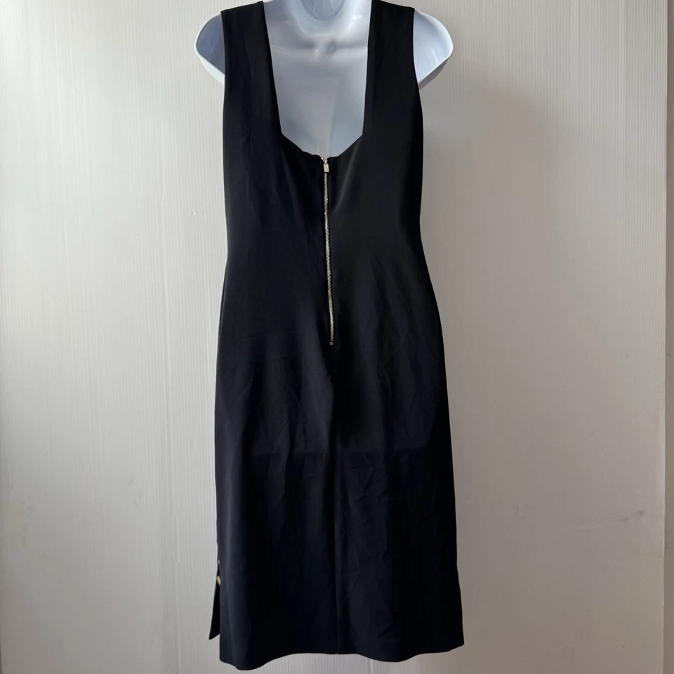 Vestido vaquero duro JOSEPH RIBKOFF para mujer talla 10 negro elástico dorado Foto 2 de 4