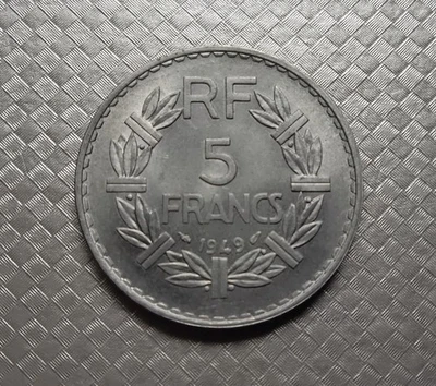 🛑MAGNIFIQUE 5FRANC LAVILLIERS 1949 ALUMINIUM 🛑 - Photo 1/2