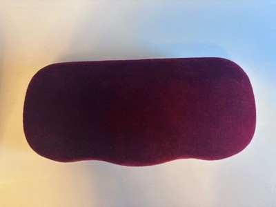 Gucci Hartschalen Samt Brillenetui rot/burgund mit versiegeltem Tuch