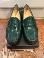 NIB VTG women  s Cole Haan Air Penny loafer, size 5.5B, dark green patent leather