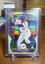 2023 Bowman - Chrome Prospects Yunior Garcia #BCP-142 Lunar Glow Refractor (RC)