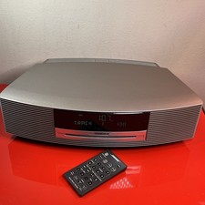 Bose Wave Music System Titanium Silver AUX Stereo AM/FM Radio CD Player w Remote