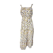 Social Standard by Sanctuary Dress Womens Size S Small Yellow Floral Maxi Long