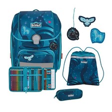 Schulranzen Mädchen Scout GENIUS Exklusiv LED Heaven 5-teiliges Set Schultasche