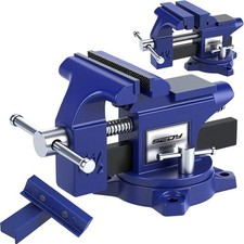 Heavy Duty 4.5" Bench Vise Table Clamp Woodworking Vice Drill Press Tools