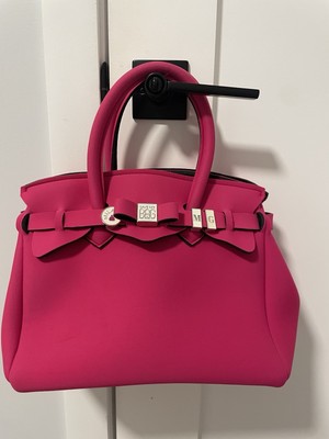 Save My Bag Milano Italy Purse Pink Handbag Petite Small Tote