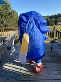 [01729433] Spirit Halloween Kids Sonic the Hedgehog Inflatable Costume-Fall Guys