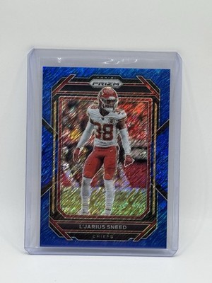 2022 L'Jarius Sneed Panini Prizm Blue Shimmer Prizm 10/25 FOTL KC Chiefs