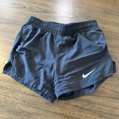 Nike Girls Dri-Fit Tempo Running Shorts Black Youth Medium (M) Activewear
