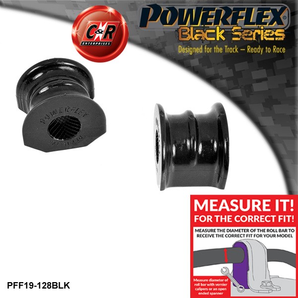 PFF19-128BLK Powerflex Black Front Anti Roll Bar Mounting Bushes 28mm