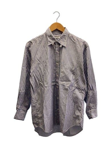 YVES SAINT LAURENT Camicia a maniche lunghe M Cotone Blu Righe