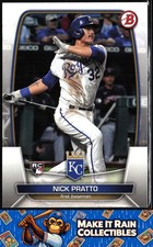 Nick Pratto 2023 Bowman #8 Kansas City Royals Rookie RC