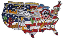 2026 Official USA Shaped Trading Post 8 Piece Patch Set National Jamboree MINT
