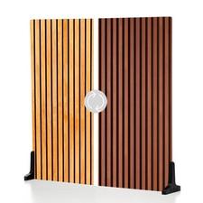 V-FLAT WORLD Duo Board 24x24" Double Sided Surface Board, Wood Slats Light/Wood