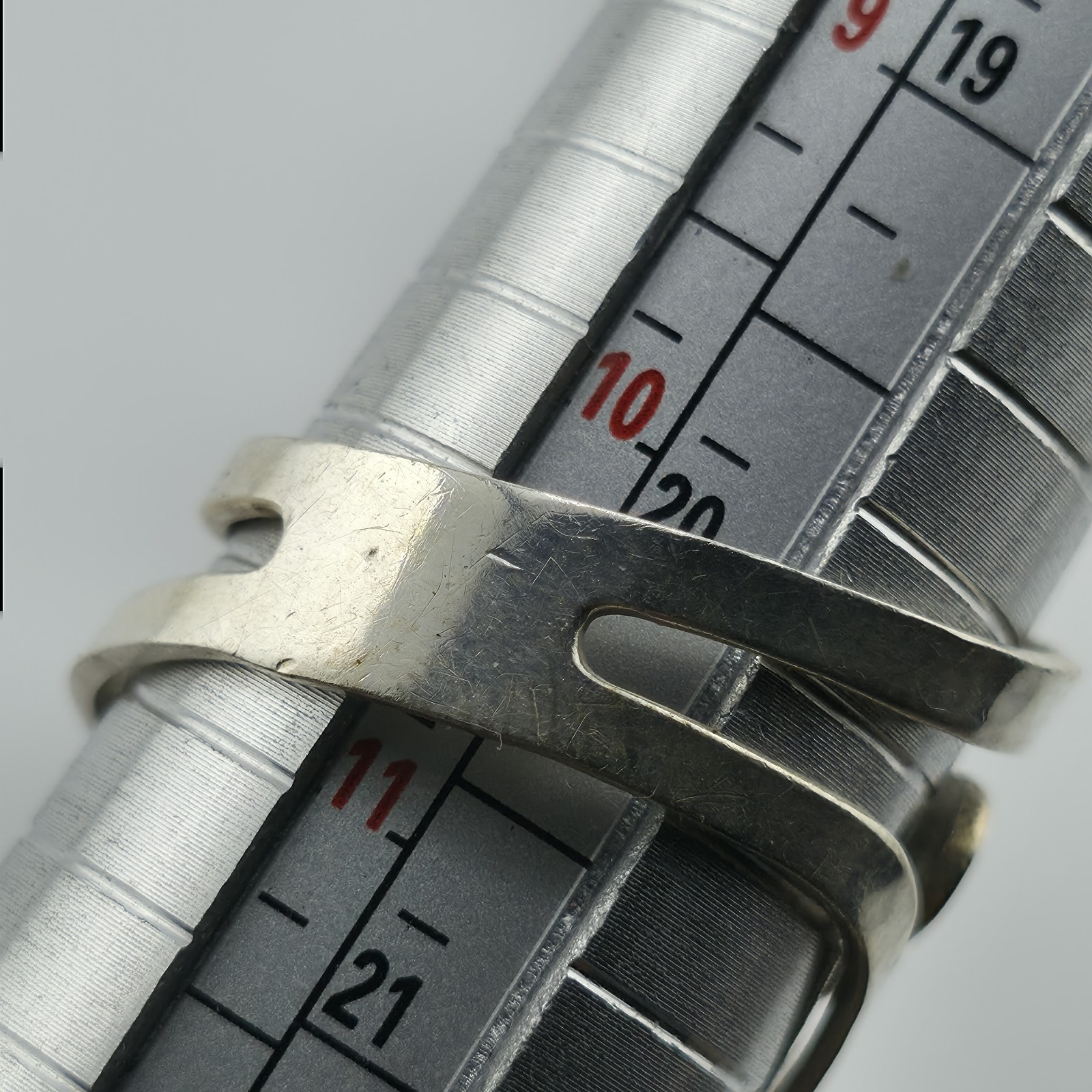 Sterling Silver Open Wrap Ring Abstract Wave Mode… - image 11