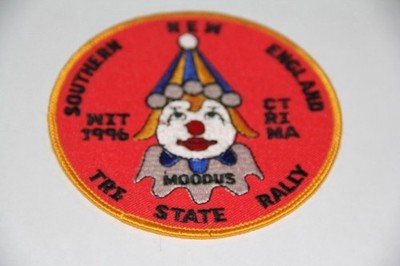Vintage MOODUS Southern New England WIT 1996 CT RI MA Rally Jacket Patch