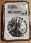 2006 P NGC PF70 Reverse Proof American Silver Eagle $1 Silver Dollar Set