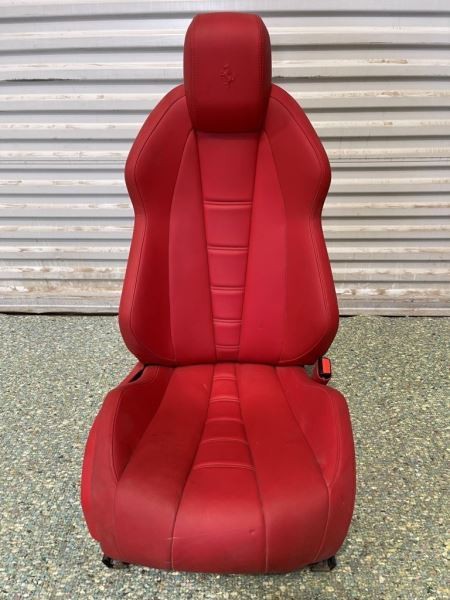 2014 Ferrari 458 Italia USED OEM Genuine Right Passenger Red Leather Power Seat