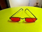 Mr. Peepers Fashion Sunglasses. Red Lenses. Skinny Design. — photo 1