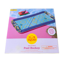 Sun Squad Inflatable Pool Hockey Game Set Indoor Outdoor Water Toy Ages 5 Blue