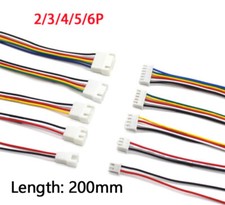 JST XH2.54mm 2/3/4/5/6 Pin Wire Cable 20CM Connector Male Female Plug Socket