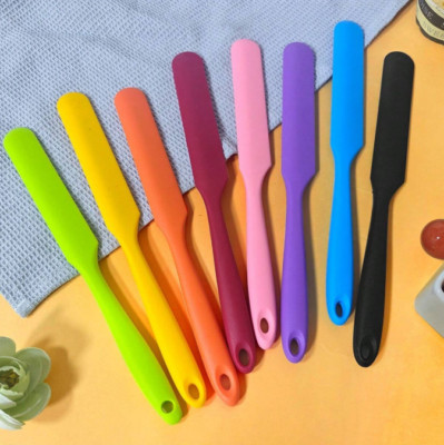1pc Silicone Jar Scraper Spatula - Heat-Resistant for Spreads & Baking - NEW