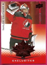 2021-22 Upper Deck Team Canada Juniors TAYLOR GAUTHIER #15 Exclusives 181/250