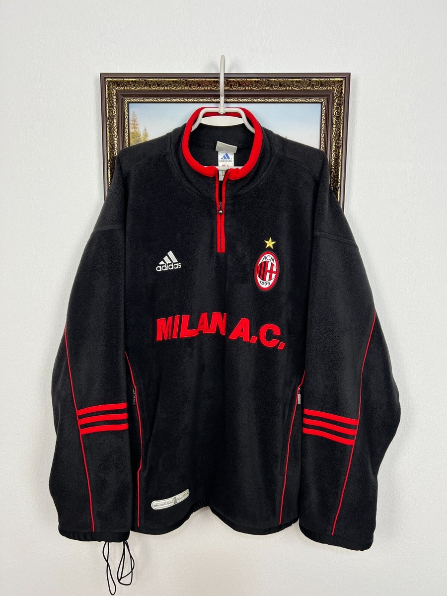 Vintage 90's Adidas AC Milan Warm Fleece Jacket Football