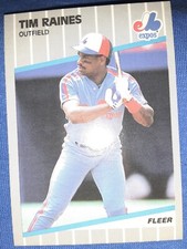 1989 Fleer Tim Raines HOF #391 NM-MINT Expos Free Shipping!