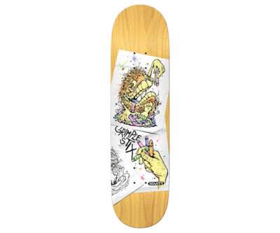 Anti Hero Peter Hewitt Grimple Stix Coloring Book 8.4 Skateboard Deck