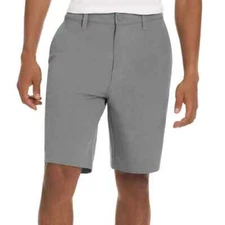 Hurley Men's Regular Fit Hybrid Shorts, Gray, Size 34