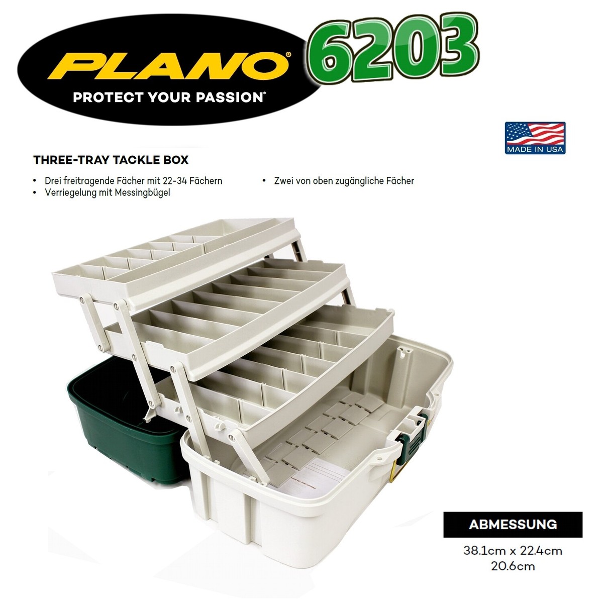 Plano 6203 boîte à trois plateaux rangement artisanal jamais
