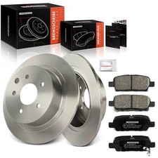 Solid Brake Discs & Brake Pads Rear for Nissan Juke Qashqai/Qashqai+2 Pulsar New