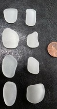 Genuine SEA GLASS Beach Glass Surf Tumbled Jewelry Grade No Cracks Chips Lot 8
