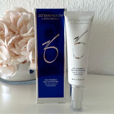  New! 10% Vitamin C Self-Activating ZO Skin Health, 50ml, 1.7oz