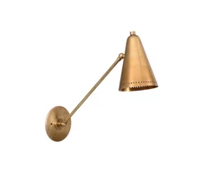 Mid Century Modern Style Raw Brass Handmade Sputnik Wall Fixture Light Lamp