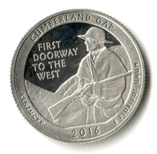 2016 S CUMBERLAND GAP KENTUCKY QUARTER SILVER PPROOF SCARCE