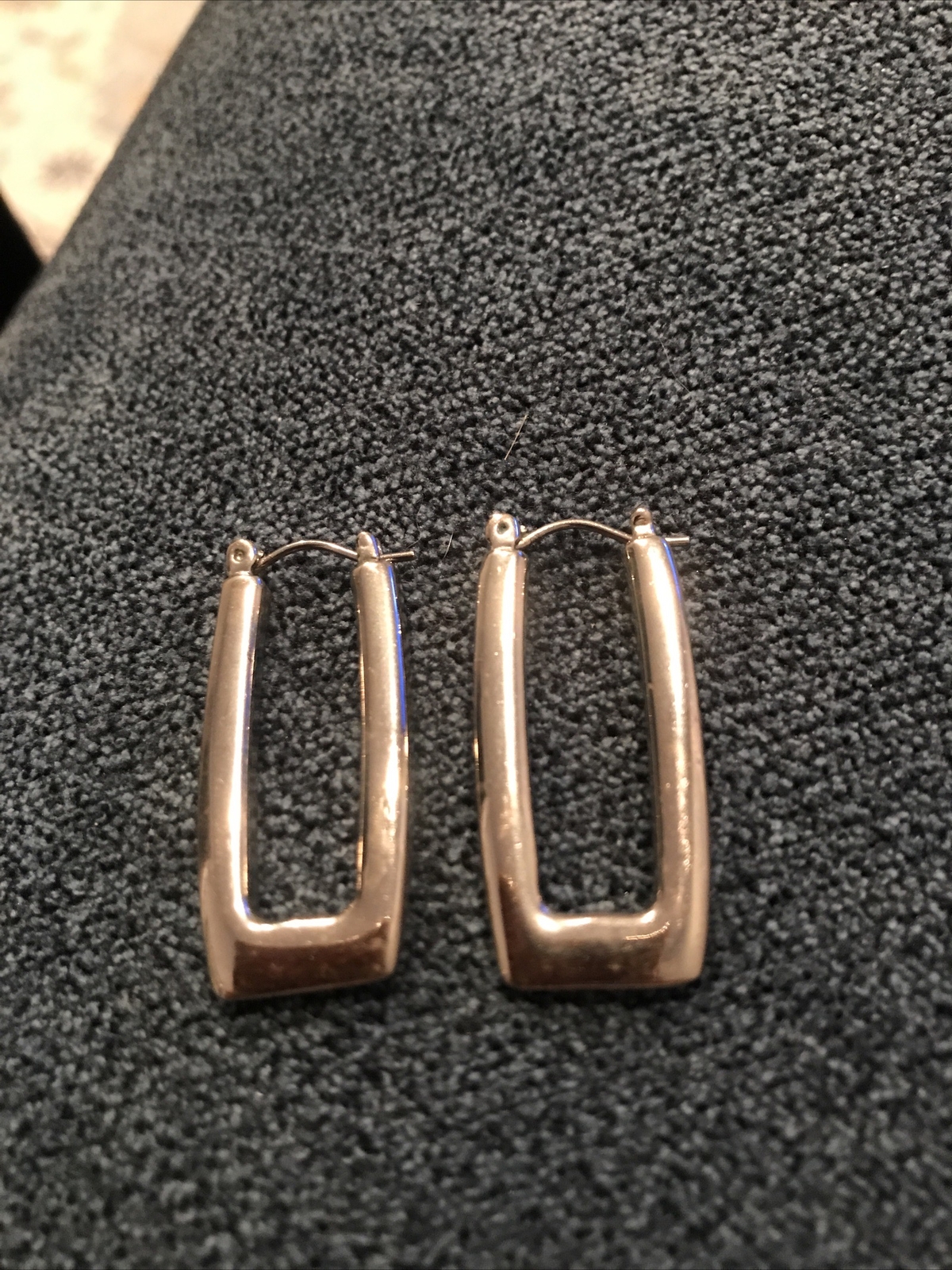 Lia Sophia Rectangular Shaped Silver Earrings - image 2