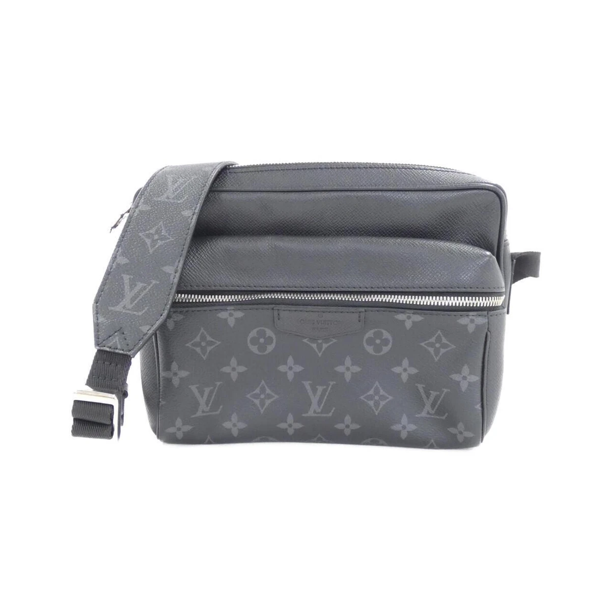 Black Louis Vuitton Taiga Outdoor Messenger Crossbody Bag