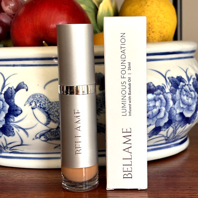 Bellame Luminous Foundation # 9 Medium with Rosy Undertones Baobab Oil 26ml NIB