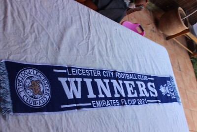 Leicester City FC Fußball Schal ''Campeón Emirates FA Cup 2021'' Sieger Wembley