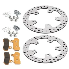 Enforcer 11.8" Front Brake Rotors Pads Bolts for Harley Road King Street Glide