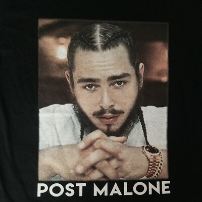 Post Malone Posty Co 2019 Tour Tshirt B&B 921-5749 Feb Mar 2019 Tour cotton Lar