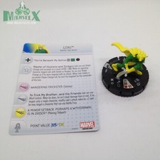 Heroclix Avengers Assemble set Loki 046 Rare figure w/card 