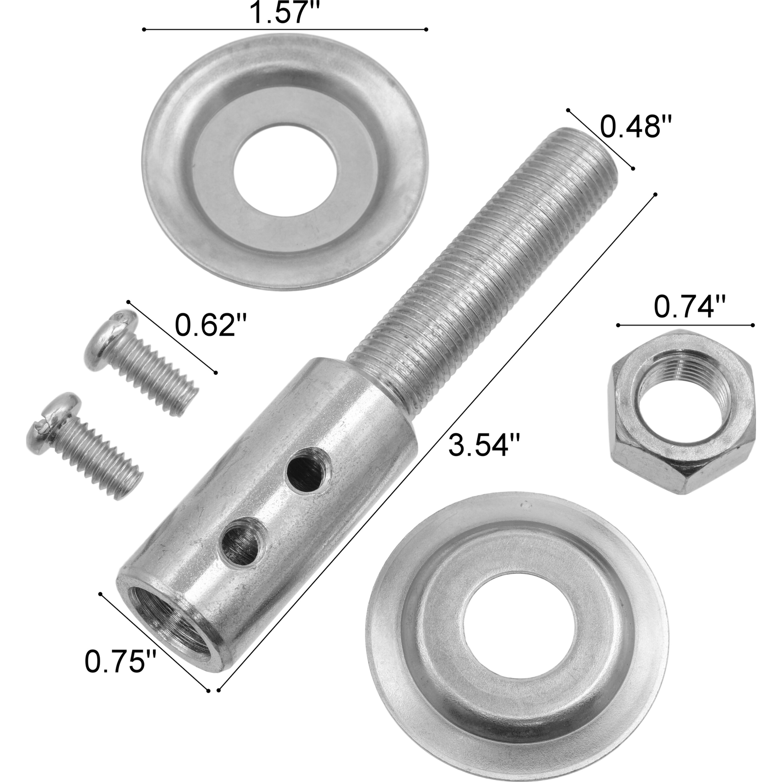 Motor Shaft Arbor Extension Grinder Polish Buffer 1/2" 2 Pieces eBay