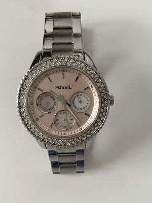 Damenuhr Edelstahl Fossil Uhr Frauen Silber Fossil ES3880