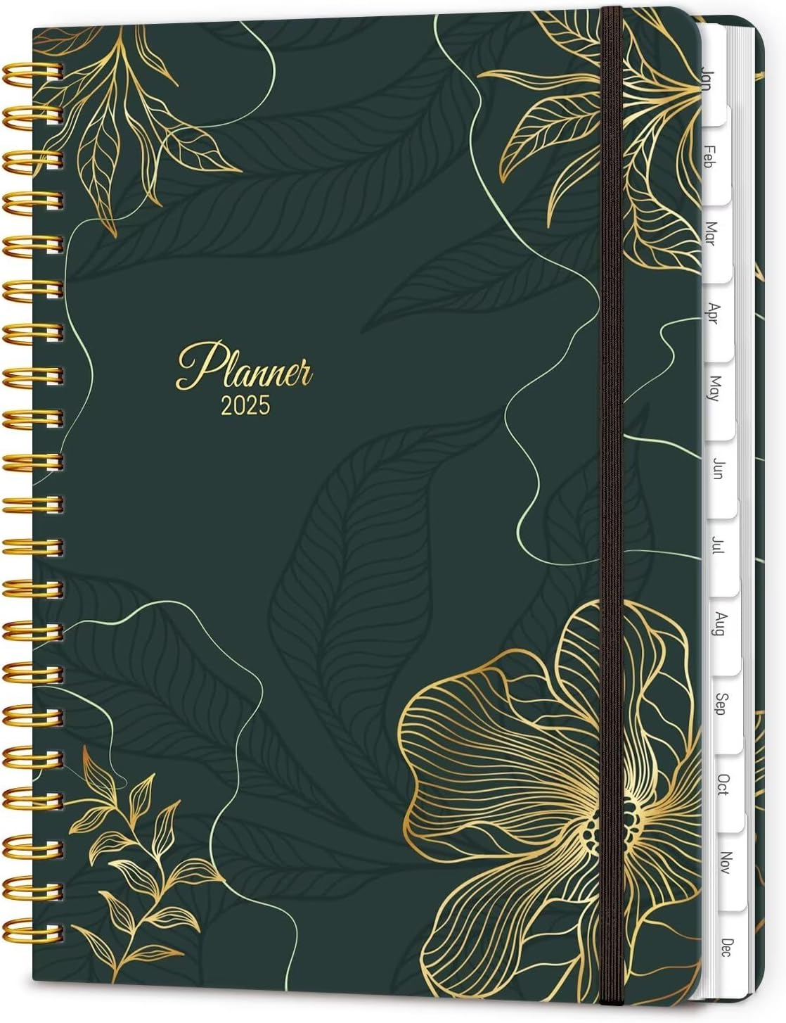 2025 Planner 8.5 X 11, Large Weekly and Monthly Planner with Tabs, Spiral Bound